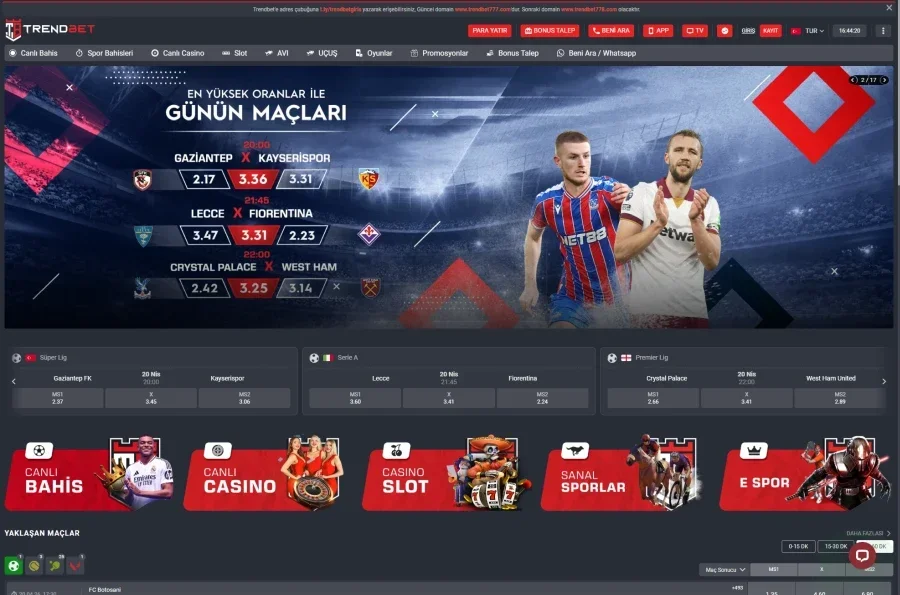 Trendbet ekran görüntüsü